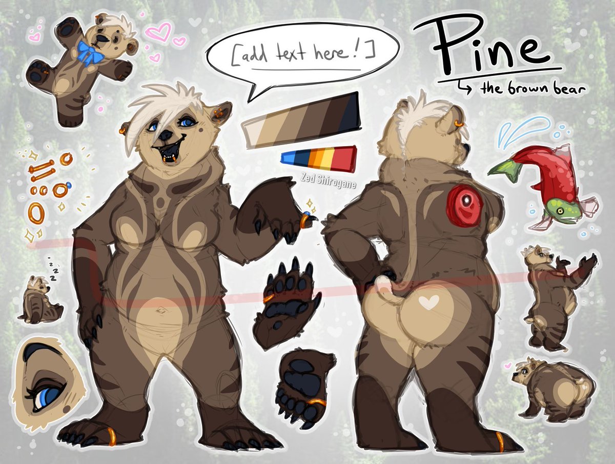 Made a fun game out of fat bear week! 
HOW TO JOIN:
Draw Pine: All art skills welcome to join in!
Pick a bear: Look at the roster from explore.org/meet-the-bears and pick a bear as your champion.
Email your art + bear: zedshirogane@gmail.com
Winner bear gets the adopt!
#fatbearweek