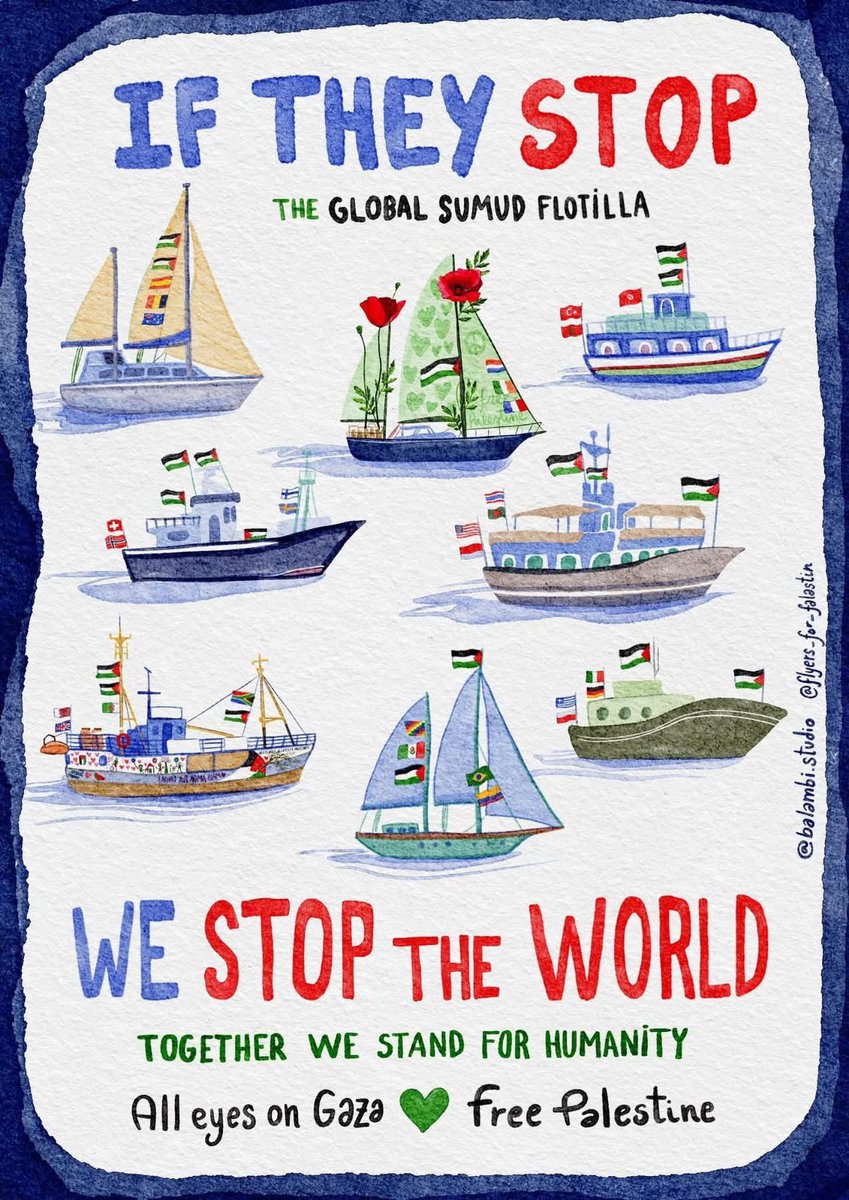 Bersama-sama✊!
#GlobalSumudFlotilla #FreePalestine