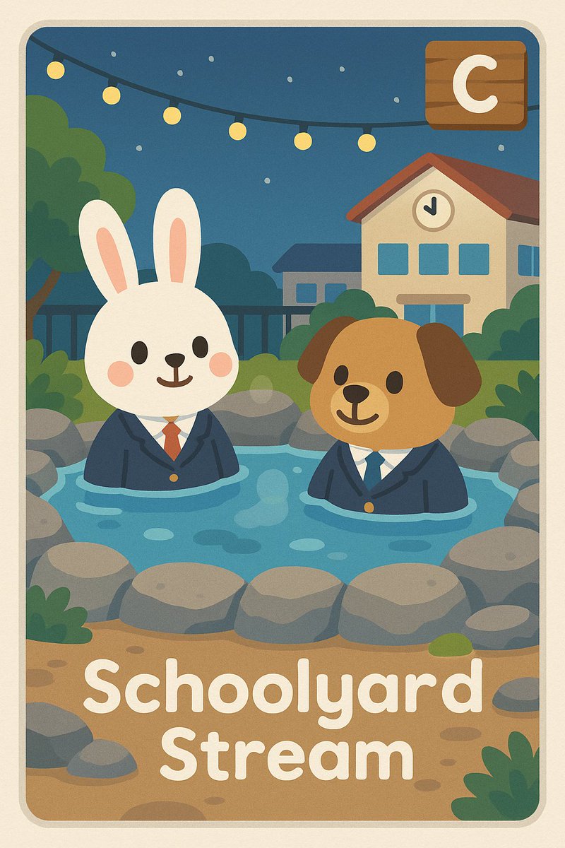 Woofy: "Race you to the other side!"
Binky: "You're on! But the cool water is the real winner."
The best lessons aren't always in the classroom. 📚✏️💧
#PAWSPA #SchoolyardStream #FrogAndDuck #ChildhoodMemories #Playtime #AnimalSchool