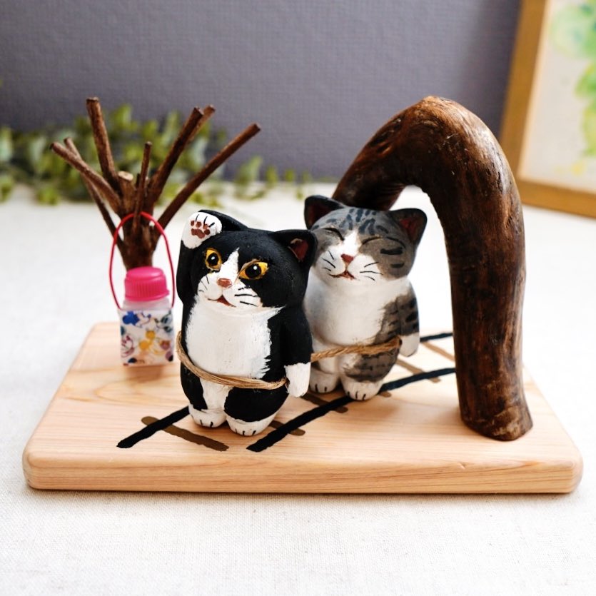 ✳️ 木彫りネコ 手作り 特大サイズ Forestcat - Forestcat added a new photo — at Forestcat.