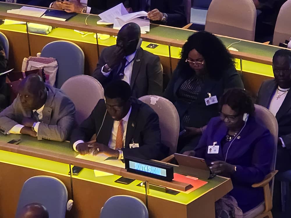 South Sudan Participates in Opening of UN General Assembly High-Level Meeting

NEW YORK – A delegation from the Republic of South Sudan, led by H.E. Vice President Josephine Lagu Yanga,  participated in the opening session of the High-Level Meeting of the United Nations General