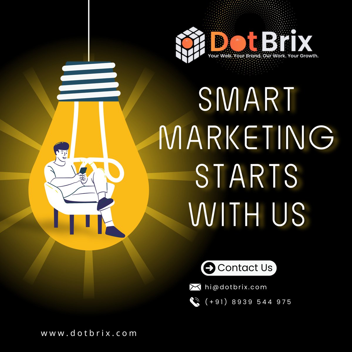 dotbrix's tweet photo. 💡 Ready to transform your brand with smart marketing? At DotBrix, we create tailored strategies that grow your brand and connect with your audience. 🚀 Get in touch today for a FREE consultation! Call (+91) 8939 544 975 or email hi@dotbrix.com 🌐 https://t.co/LvrY5W2iM2 https://t.co/3H3KvEPy7a