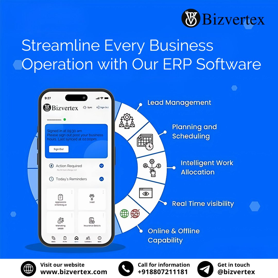 bizvertex's tweet image. ✨Simplify. Automate. Scale.
Boost productivity with #ERPSoftwareDevelopment by #Bizvertex – where smart solutions meet seamless business growth.🚀
Visit Now - bizvertex.com/erp-software-d…
#ERP #BusinessAutomation #SmartERP #EnterpriseSolutions #ERPSoftwareDevelopmentCompany