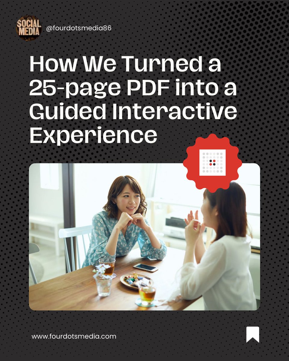 fourdots86's tweet image. Static PDFs are dead weight. 🚫 Interactive PDFs = smarter funnels, higher engagement, faster SQLs. At Fourdots, we’ve reimagined 25-page PDFs into guided experiences that actually work. Ready to level up?
#B2BLeadGeneration #InteractiveContent #DemandGeneration #SmarterFunnels