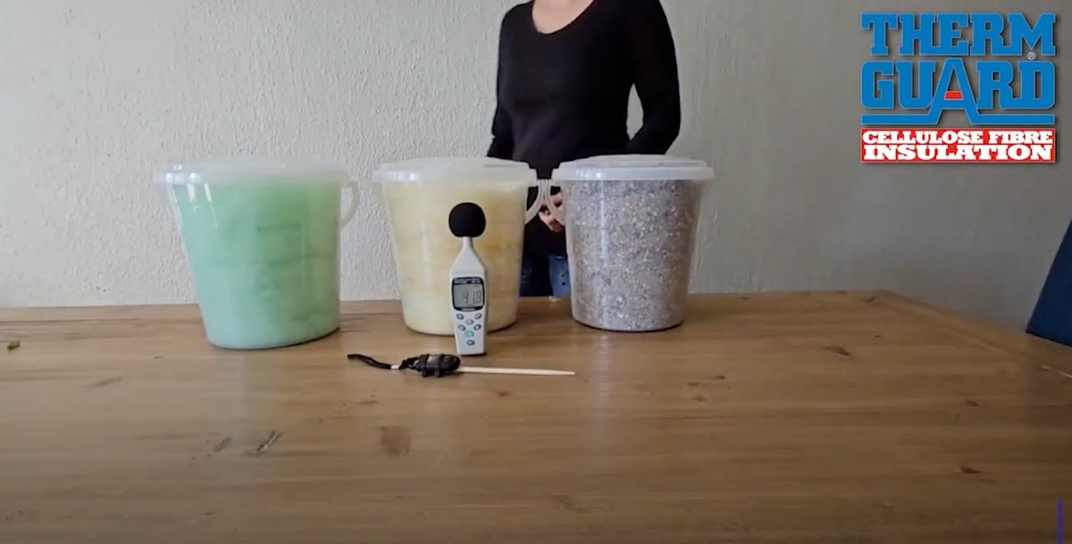 specifile's tweet image. 🔊 Thermguard&apos;s latest comparison reveals cellulose fibre insulation significantly outperforms fibreglass &amp;amp; polyester for acoustic control.
See the test results  ⬇️
Explore more: #SoundInsulation #Thermguard #BuildingMaterials #AcousticPerformance brnw.ch/21wW0l7