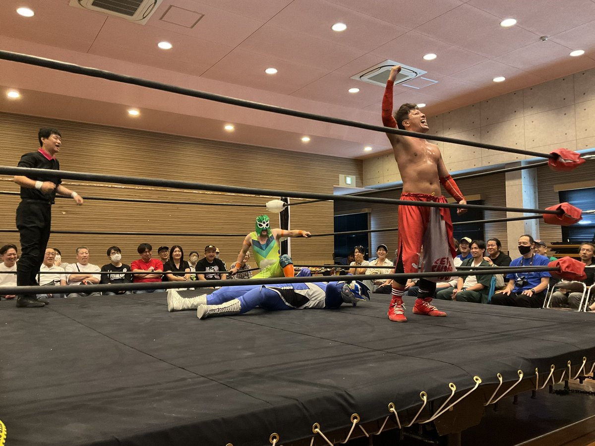 <a href="/IDEA_NPW/">イデア</a> <a href="/gattysan/">Hideya Iso（宇宙銀河戦士アンドロス）</a> シークレットベース
第１試合