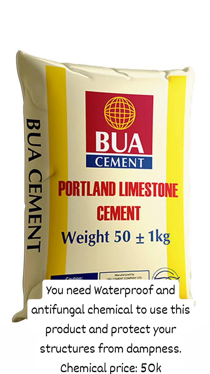 ali_bugali's tweet photo. Protect your structures from dampness,  water ingress,  water seepage and steel reinforcement corrosion with watershield cement. Price: 14k
Location: Abuja
Call 📞: 08035361927 https://t.co/jlNSry1SIV