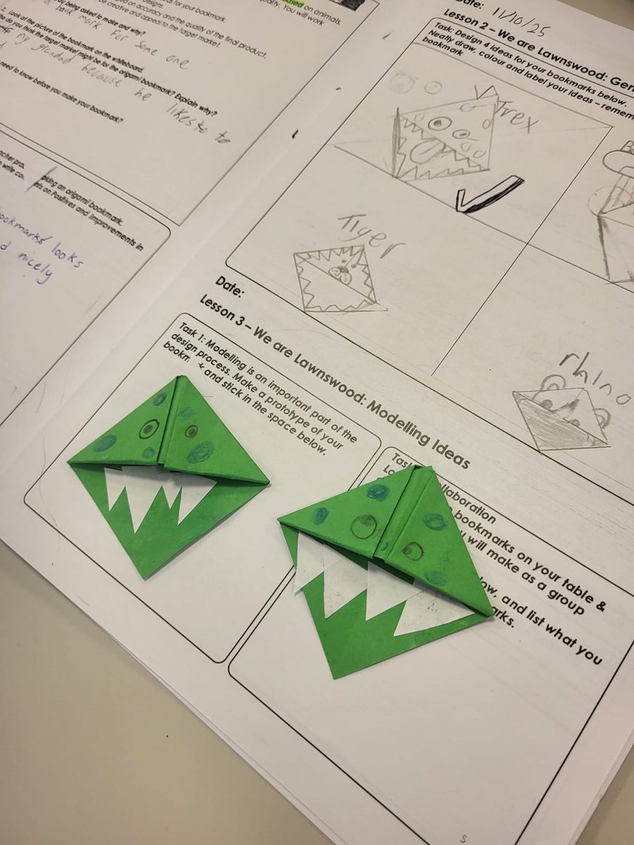 lawnswoodschool's tweet image. Y7 students have been designing & making animal-themed bookmarks in #DesignTechnology - don't they look wild! #design