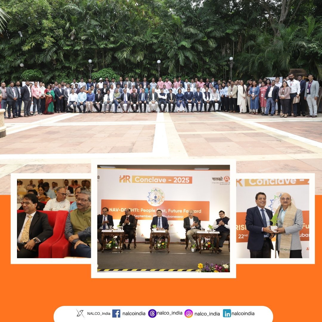 Driving the future of HR! #NALCO organized the #NavDrishti #HRConclave with the theme “People First, Future Forward”! Academicians &amp; professionals from #Mining, #Coal, #Petroleum, &amp; #Metals industries came together to explore innovative #HR development approaches. The conclave