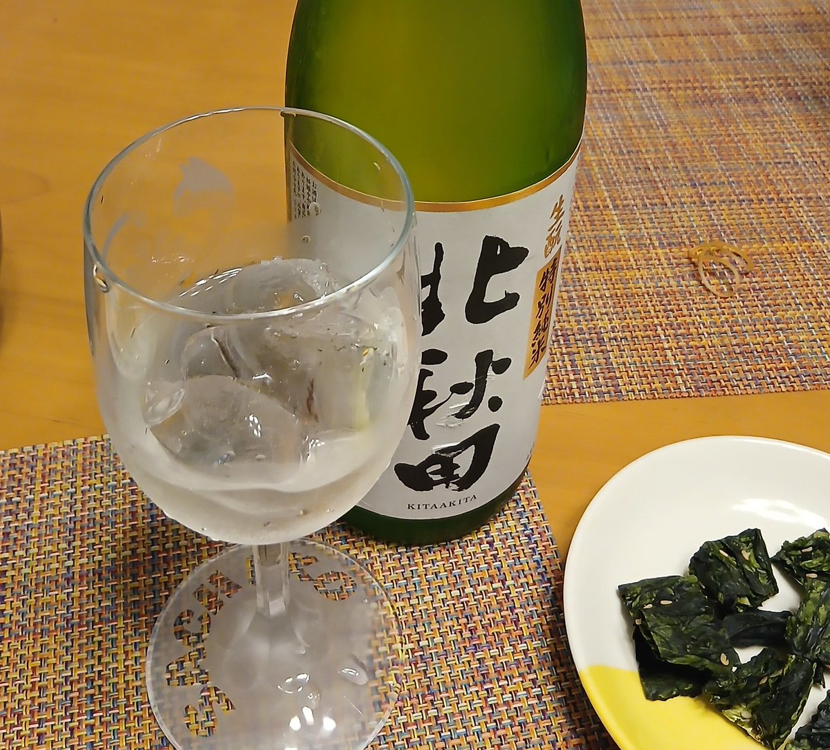 北秋田というお酒、爽やかでスルスルと飲めてしまう危険な(笑)日本酒です。