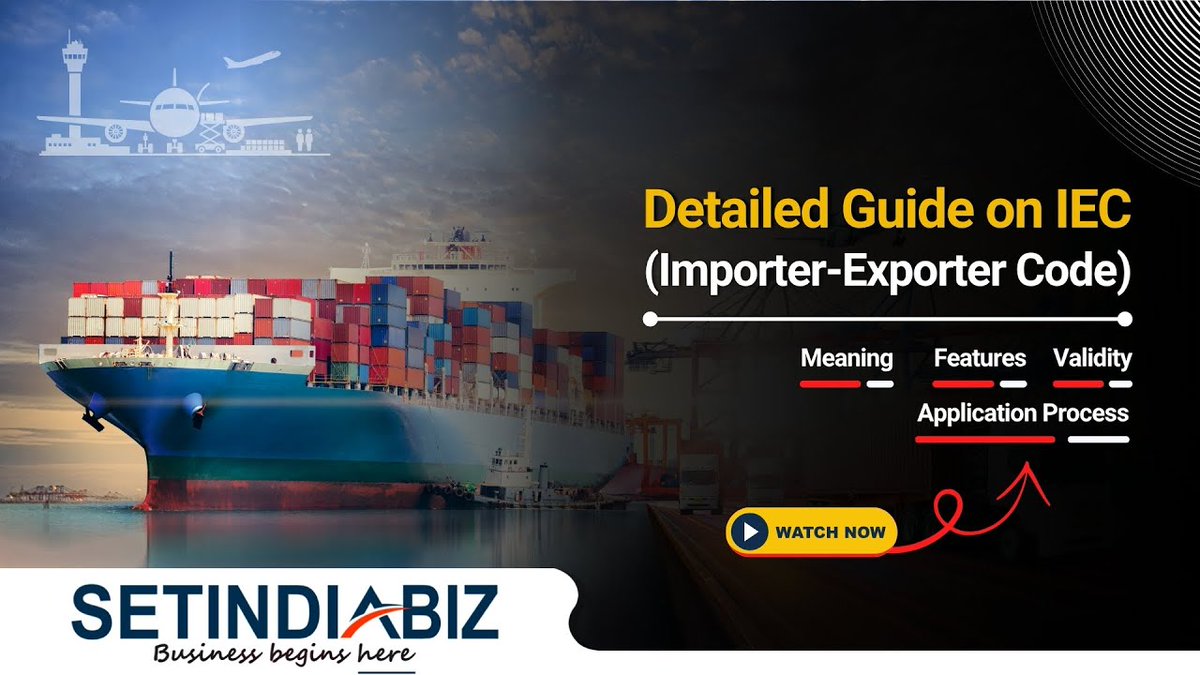 setindiabiz's tweet image. Want to export or import from India?
Learning about IEC is crucial.
Know in detail 👉 zurl.co/SScfn
Stay informed!
Get Expert Help @ zurl.co/jkePU
#ieccode #importexport #exportindia #businessguide #startup #exportimportbusiness #setindiabiz