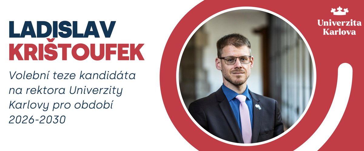 🎓 Věřím, že rektorská volba má být o vizi a konkrétních krocích.

Méně obecných proklamací, více reality. Méně fotek, více obsahu.

Proto zveřejňuji programové teze už teď.

Od půlnoci jsou dostupné na stránkách AS UK:

📄 Volební teze: cuni.cz/UK-14513-versi…
👤 Životopis: