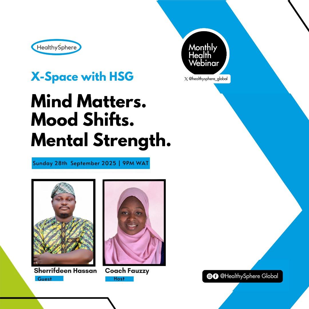 🧠 "Mind Matters. Mood Shifts. Mental Strength." 💪

Your mental well-being shapes your entire life, how you think, feel, and show up every single day.
This September, we’re dedicating our Monthly Health Webinar to your mind.

Join us for an empowering session on: