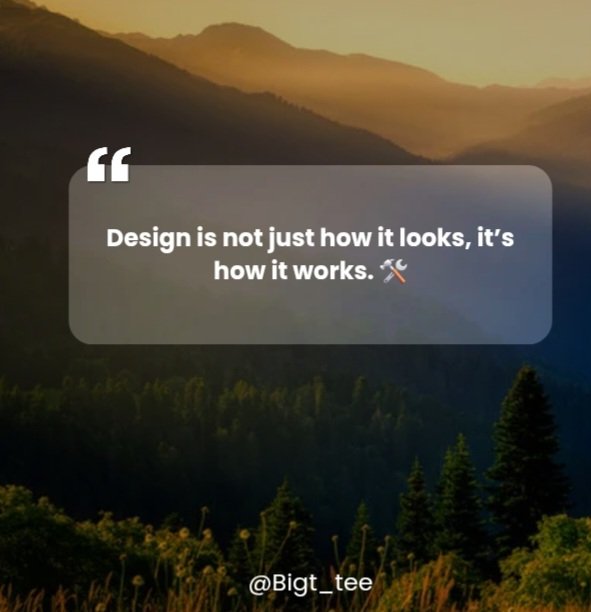Bigtee445872's tweet image. True design goes beyond looks—it solves problems and makes life easier. ✨🛠️ #DesignThinking #CreativityInAction