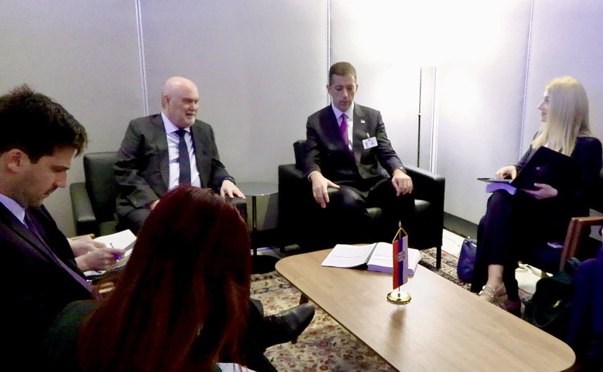 Feridun H. Sinirlioğlu (@oscesecgen) on Twitter photo Pleased to meet with 🇷🇸 Serbian Foreign Minister <a href="/markodjuric/">Марко Ђурић</a> today for a constructive conversation on regional security developments.
I also underlined <a href="/OSCE/">OSCE</a>’s readiness to further support Serbia, in close cooperation with our Mission <a href="/OSCE_Serbia/">OSCE_Serbia</a>. #UNGA80 Pleased to meet with 🇷🇸 Serbian Foreign Minister <a href="/markodjuric/">Марко Ђурић</a> today for a constructive conversation on regional security developments.
I also underlined <a href="/OSCE/">OSCE</a>’s readiness to further support Serbia, in close cooperation with our Mission <a href="/OSCE_Serbia/">OSCE_Serbia</a>. #UNGA80