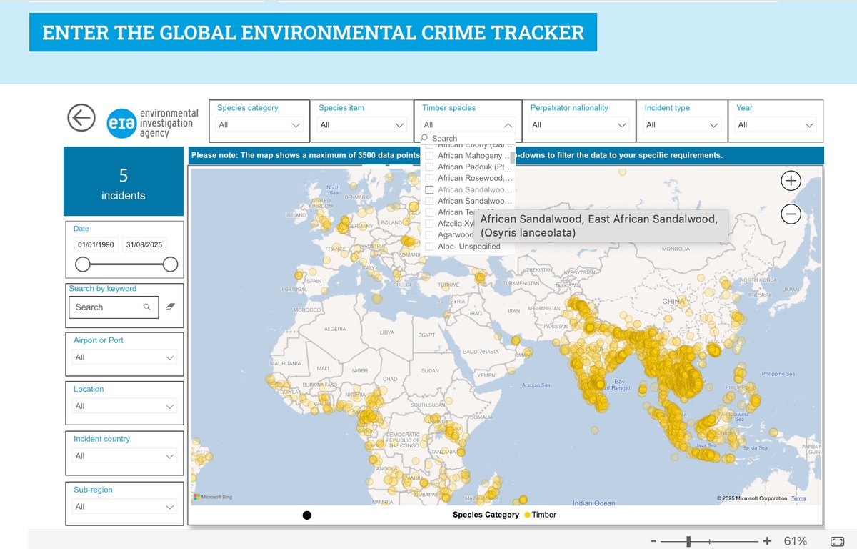 zhetikal77's tweet image. Global Environmental Crime
Tracker Map
21K+ incidents recorded since
1990.
llegal plastic waste trade, illegal
refrigerant gas, illegal logging,
crimes again animals and others.

eia-international.org/global-environ…

#HackerEthics  
#CyberSecLife  
#PrivacyMatters  
#ThreatIntelligence…