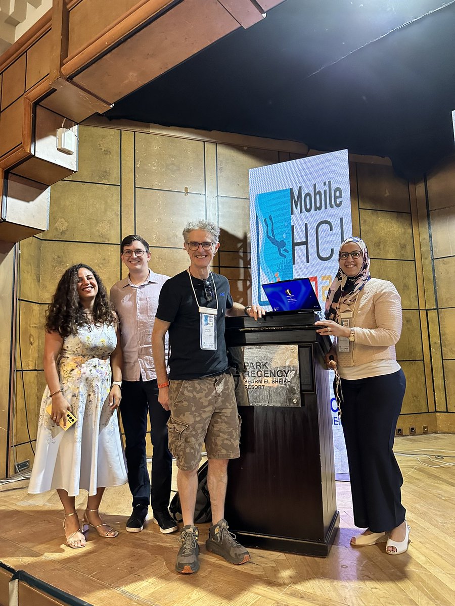 albrechtschmidt's tweet photo. ACM MobileHCI is for the first time in Africa! Theme: dive into mobileAI. Mobile tech is used globally but in very different ways. What an opportunity to discuss perspective and sharing insights. 40 papers and a lot more content to see. #dAIve #mobileHCI2025 @svenmayerhci https://t.co/sH0LDRC2sO