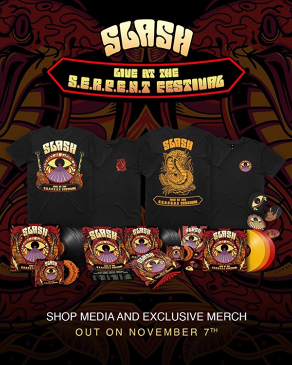 Slash sortira son nouvel album « LIVE AT THE S.E.R.P.E.N.T. FESTIVAL » le 7 novembre 2025 chez <a href="/earMUSICedel/">earMUSIC</a>  / Verycords
Un premier single live, Oh Well a été dévoilé
rockmetalmag.fr/slash-live-at-…