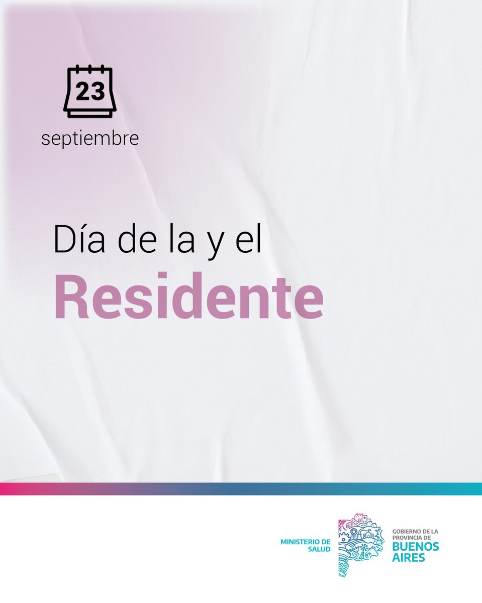 👩🏻‍⚕️👨🏼‍⚕️ Las y los médicos residentes son parte fundamental del presente y del futuro del sistema de salud bonaerense. Saludamos y agradecemos a quienes eligieron los hospitales de <a href="/BAProvincia/">Gobierno PBA</a> para formarse y crecer en su desarrollo profesional.
Feliz Día de las y los Residentes!