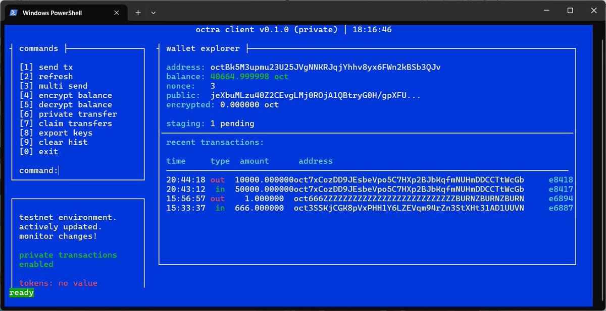 if you have unclaimed private transfers, you have to claim them now by running command [7] in pre-client 

private txs are currently only completed when claimed, and tokens will be lost forever after the transition to the new client

this is the last call
