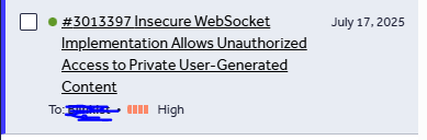 AhmedMoham37657's tweet image. 🔓 Critical WebSocket vulnerability uncovered! Real-time exposure of users&apos; private AI data due to zero server isolation.

Write-up &amp;amp; PoC: 
0zero0.medium.com/deep-dive-into…
(Deep Dive into Websocked Vulnarability)

#BugBounty #WebSecurity  #WebSocket  #bbp #hackerone #bugbountytip