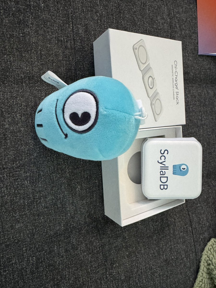 AndreyManakov's tweet photo. I just got this speaker swag from #p99conf . It seems they read my mind as I was going to order a wireless charger😂

@ScyllaDB Thanks a lot, the swag looks amazing and just in time to scale up my home cluster https://t.co/NSZBI3RkSq