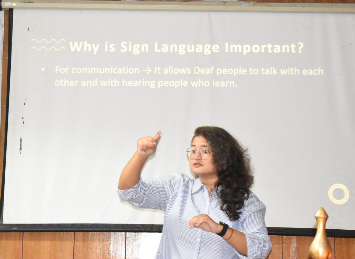 DehradunNiepvd's tweet image. On #InternationalDayOfSignLanguages, NIEPVD organised an awareness workshop at the institute where participants – including officials, students, and trainees – learned the basics of sign language under the guidance of an ISLRTC instructor.
@socialpwds @MSJEGOI @islrt19673