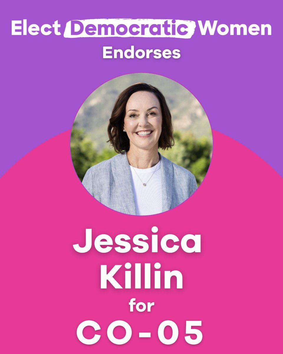 We’re proud to endorse <a href="/killinforco/">Jessica Killin</a> for Congress in CO-05! A former Army Captain, advocate for military families, proud Coloradan, and devoted mom — Jessica has spent her career serving others. Now she’s ready to bring commonsense leadership to Washington.

She’ll be a fierce