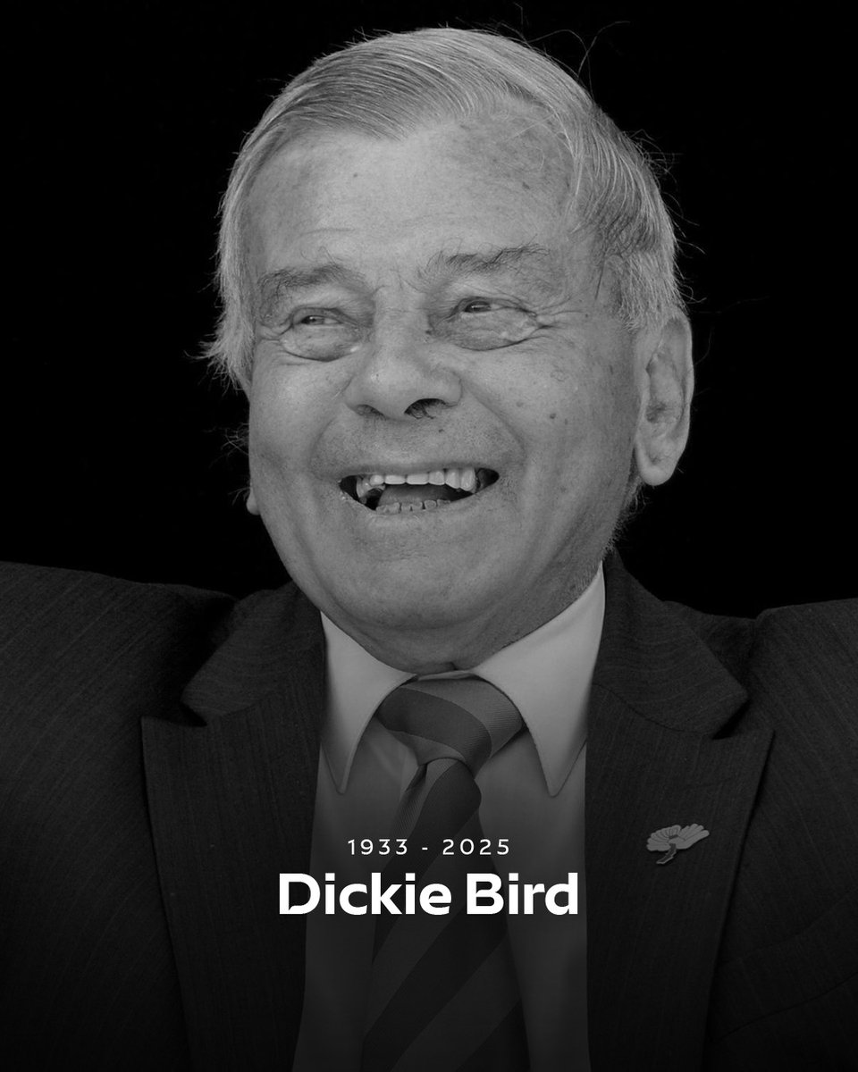SkyCricket's tweet image. Legendary cricket umpire Dickie Bird has died aged 92, Yorkshire Cricket Club has announced.

He officiated in 66 Tests and 76 one-day internationals, including three World Cup finals.