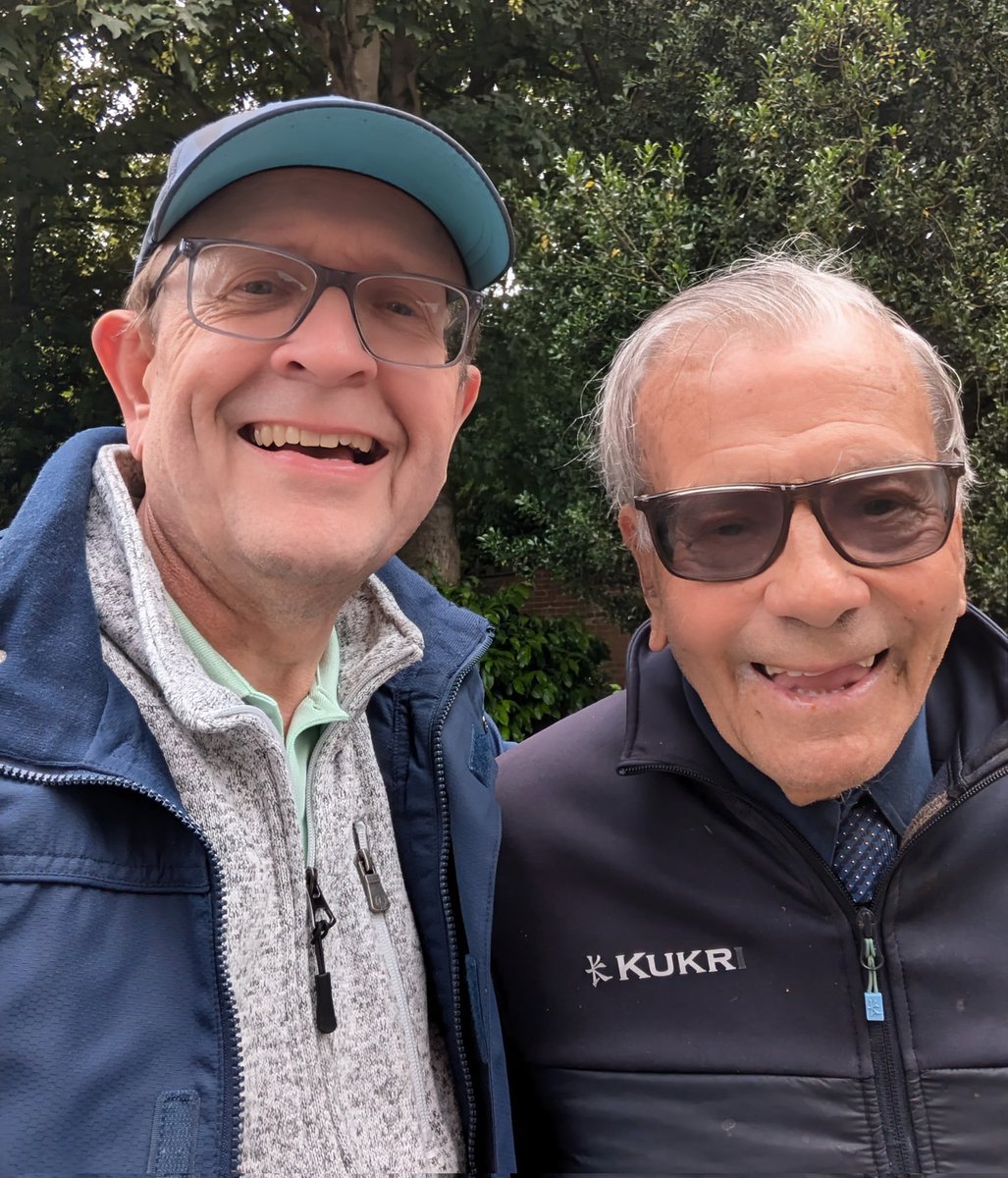 Ah man, 'Dickie' Bird gone. 

A massive loss to family and friends, but also to the game of cricket.

I was fortunate to meet him a time or two, the last one at Chesterfield in 2024. He was as lovely a bloke as his screen persona suggested and more than happy to chat

RIP legend