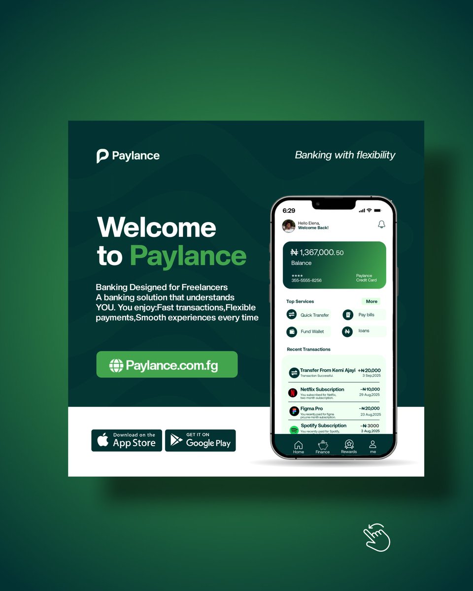 AdehinMercy's tweet image. Paylance is more than just a bank, designed for freelancers,with unique factors like speed, Global flexibility.and security. I images that resonate with the freelancers. Every detail is intentional to ensure it speaks directly to our target audience