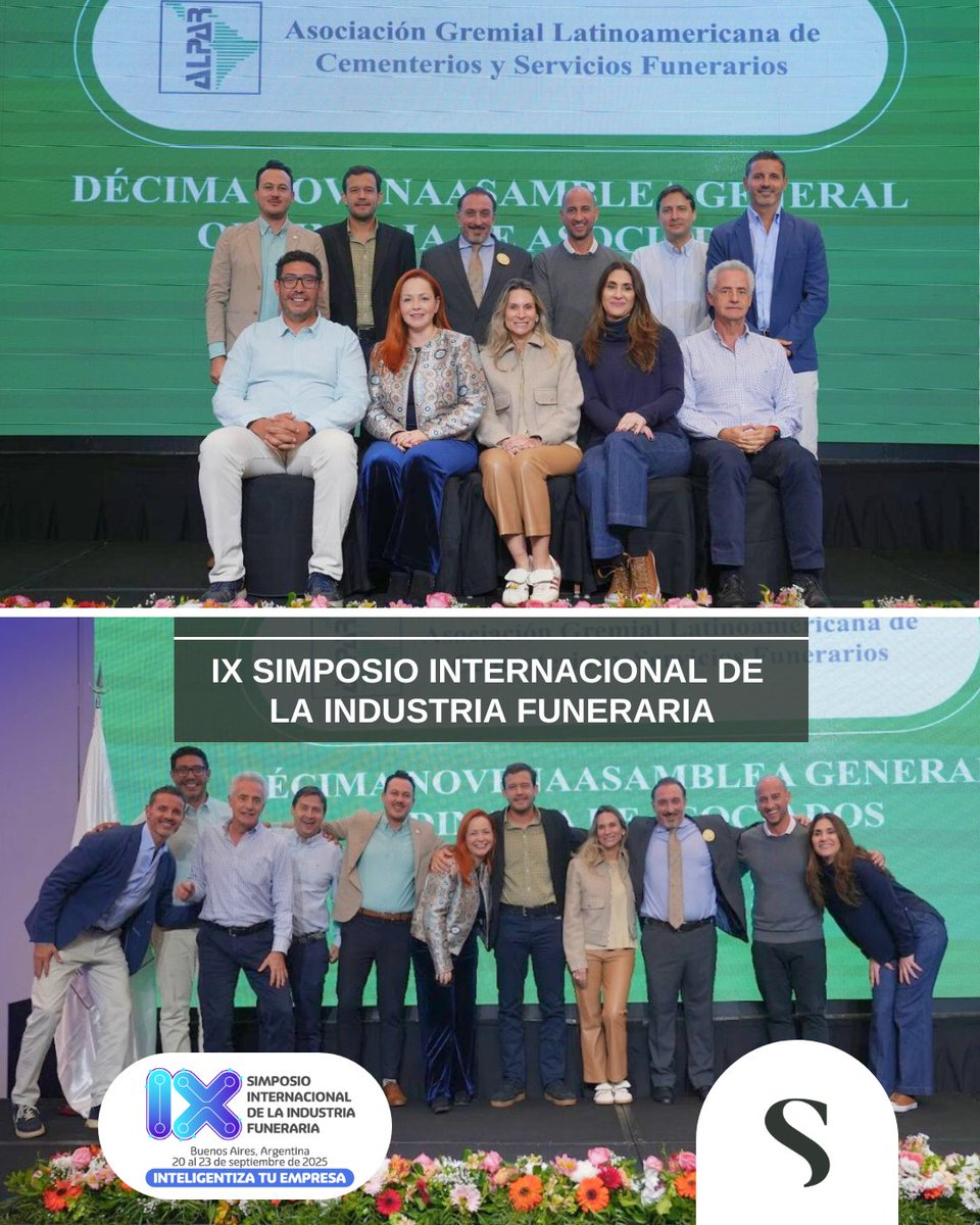 ✨ ✨✨ Una nueva etapa comienza en ALPAR con la renovación de su Consejo Directivo para el período 2025–2027.

👏👏👏  Orgullosos de que Sergi Martínez, en representación de Sortem, forme parte de este órgano internacional

#SomosALPAR #ALPAR #SectorFunerario #Innovación