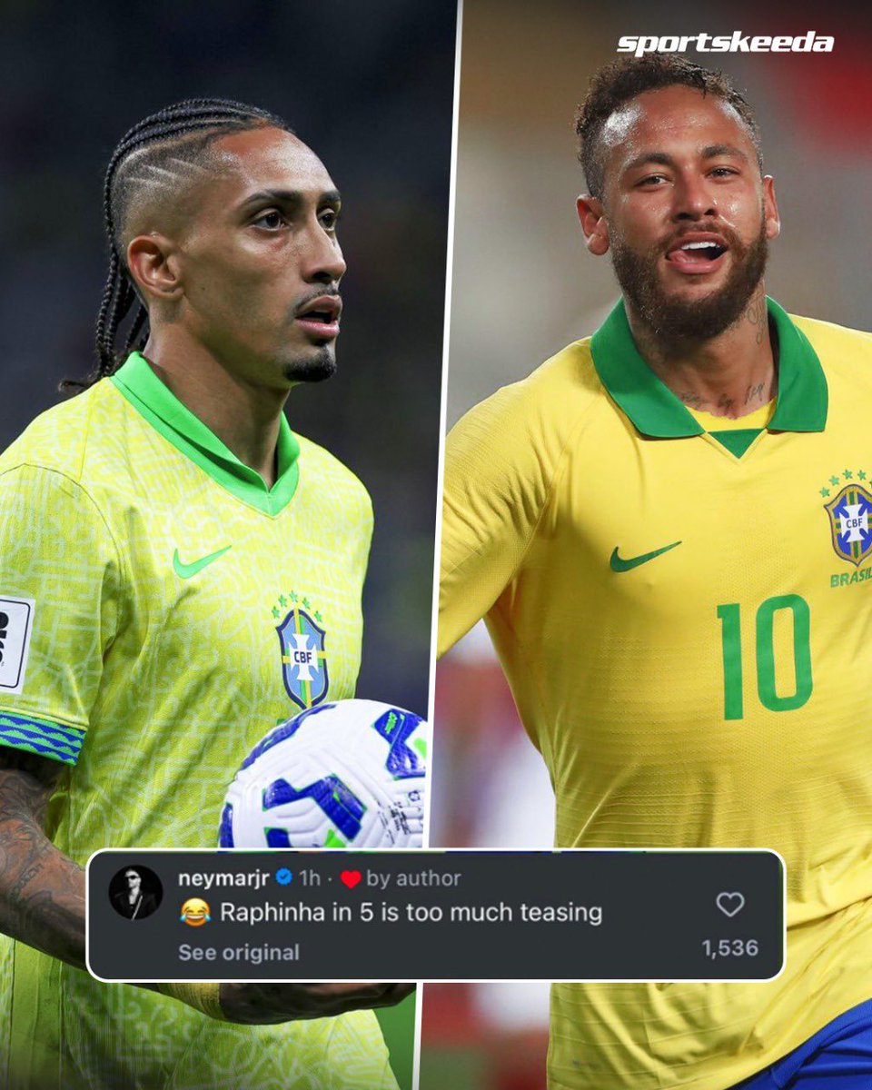 skworldfootball's tweet image. Neymar Jr wasn’t pleased with his compatriot Raphinha’s Ballon d’Or ranking! 😬🇧🇷

#NeymarJr #Raphinha #BallonDor2025