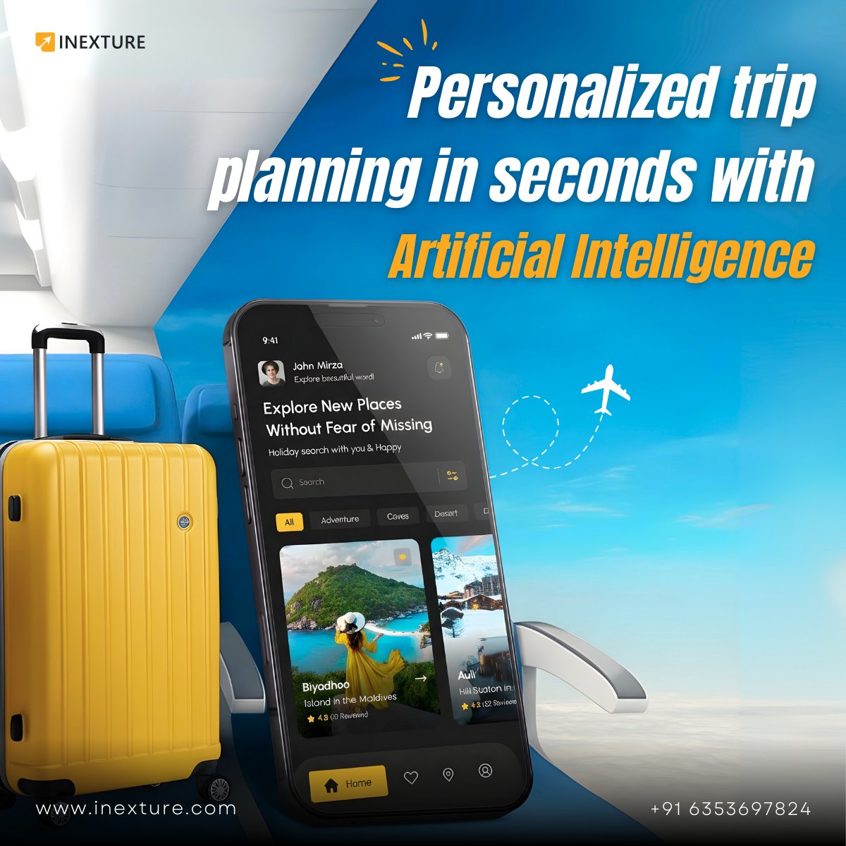 deeptis9811's tweet image. We love building apps that change how people travel. 
If you’re a brand, startup, or founder with a travel idea 
 Let’s talk. First consultation is FREE.

Let’s connect → sales@inexture.com | inexture.ai

#AITripApp #TravelAppSolutions #AIforTravel #TripPlannerDesign