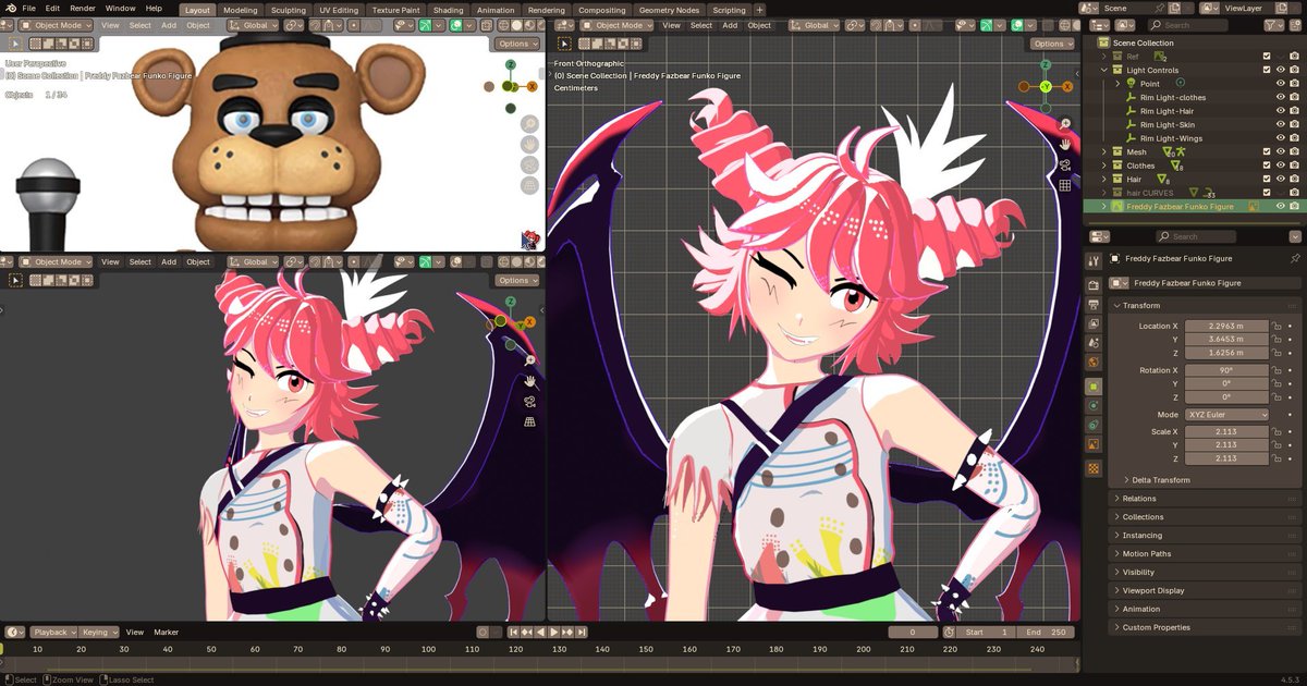 Just a pose test while i take a small break from texturing :3   

teto you are so pretty... 😭♥️
#KasaneTeto #JamiePhanart