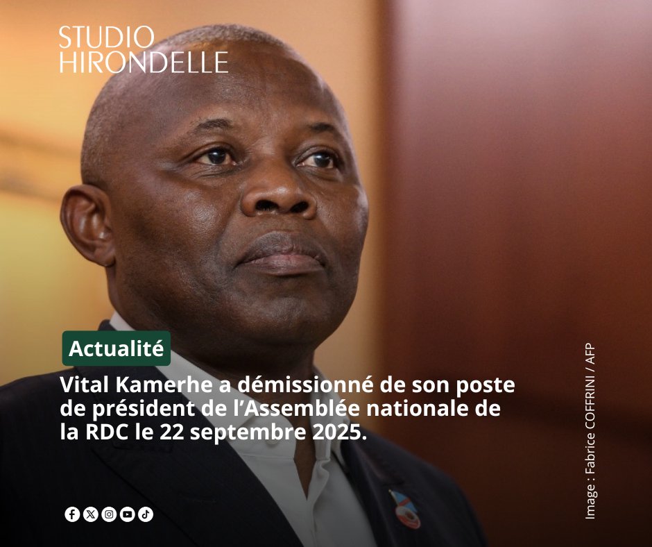 🔴<a href="/VitalKamerhe1/">Vital Kamerhe</a> a été la cible d’une procédure de destitution initiée par Crispin Mbindule, 1 ancien de son parti #UNC, affilié à l'#UDPS. Les députés lui reprochent 1 gestion opaque des finances, votes précipités et suppression de certains avantages.
🔗 bit.ly/47XcXnV