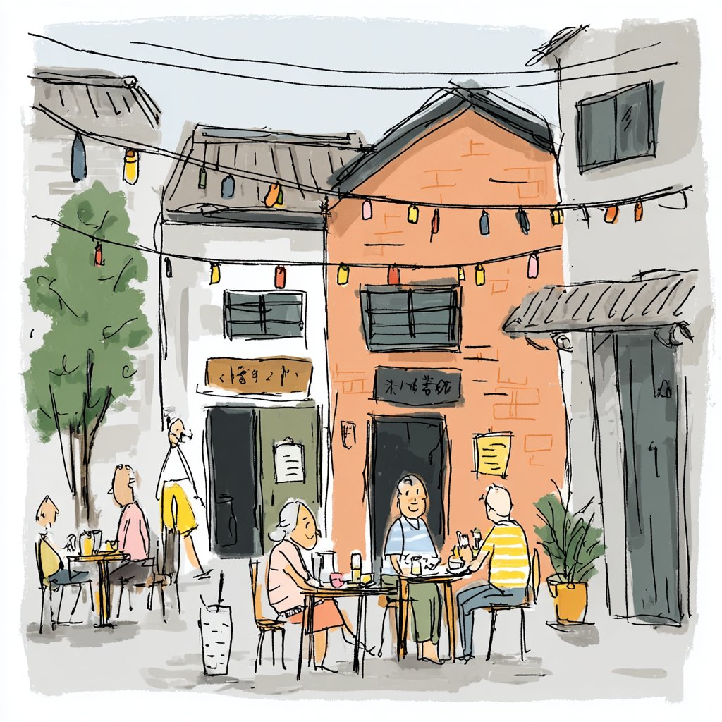 Artedeingenio's tweet image. Do you like urban sketching?
This sref is perfect for it:
--sref 1667575551
But you can also use it for children’s book illustrations or cartoons.
It’s a very versatile style 🗒️✏️