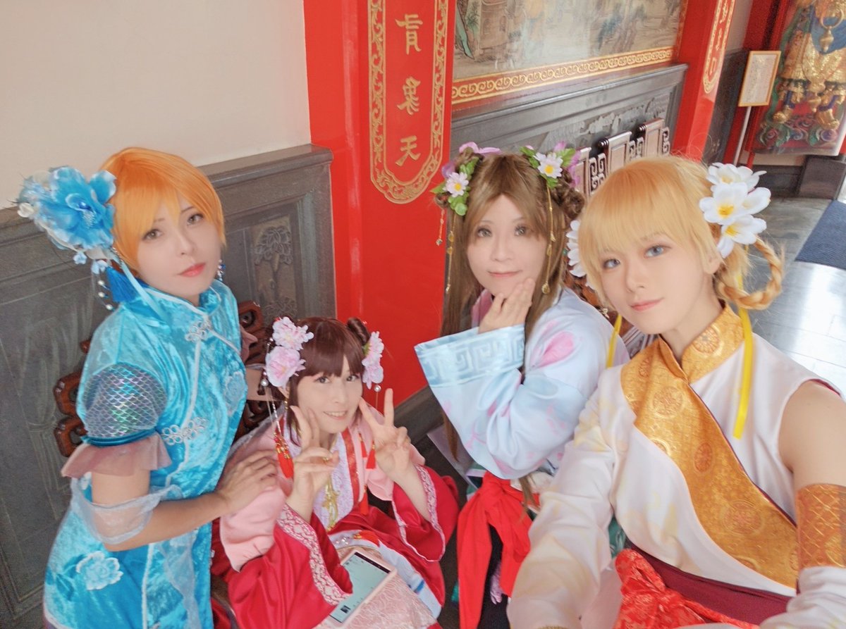 yuki2900's tweet photo. 今日は念願のふしぎ遊戯巫女あわせで鈴乃でした✨
柚希さん、芽海さん、みつさん、📸で来て下さった乙寧さんありがとうございましたᥫᩣ  ̖́-
楽しかったー！制服もやりたい(*´︶`) https://t.co/DBzDPfwr1T