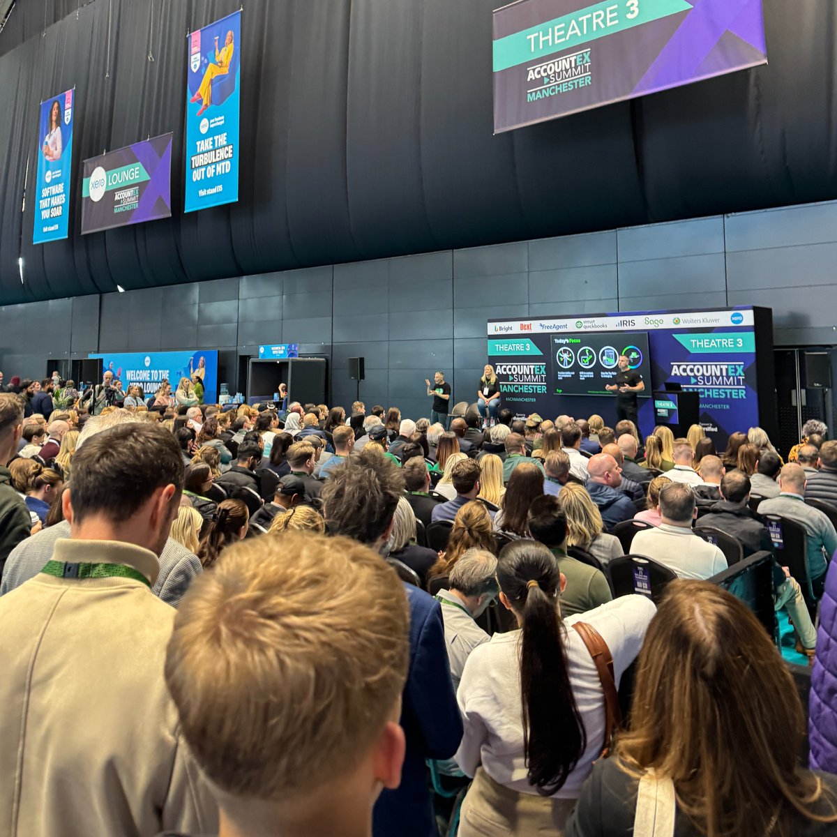 sageuk's tweet image. A packed theatre for our #Accountex Keynote today - introducing the UK's first #MTD AI Agent. 🤩
Giving accountants time back and confidence in compliance 👉 sage.com/en-gb/company/…