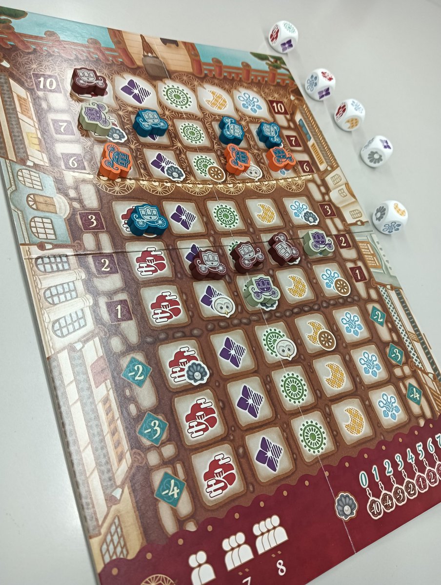 調布で朝からがっつりボドゲ。重量級の「コンテナ」は、5人で4時間ほどかかったけど白熱してめちゃ楽しかった🥰オリーブを絞ってオリーブ油をつくる「Oliva」とか僕にぴったりのゲームじゃないですか！