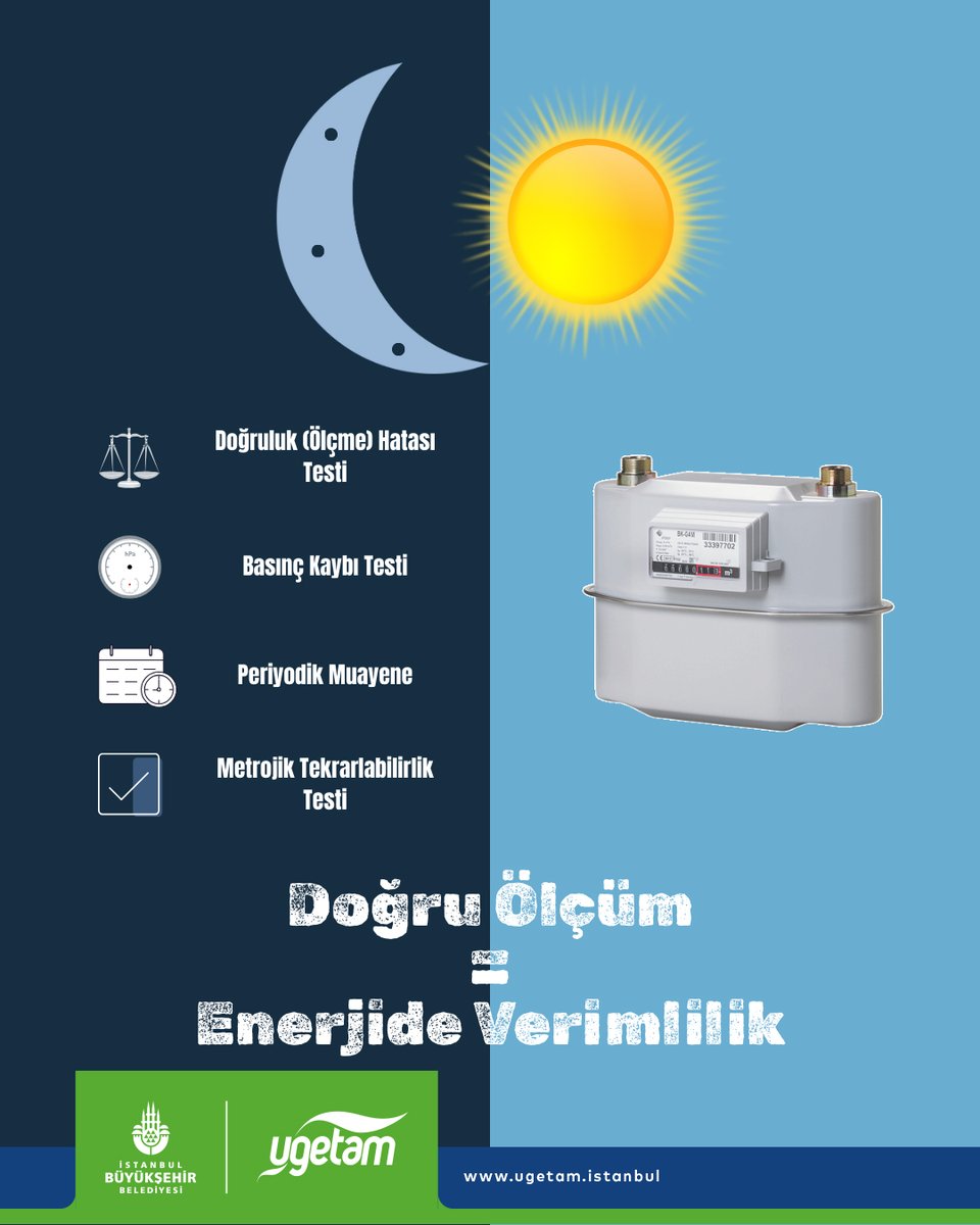 23 Eylül #Ekinoks 🌍
Gece ve gündüz eşitleniyor, biz de ölçümlerde dengeyi ve doğruluğu sağlıyoruz.

🔧Sayaç kalibrasyonu:
✔Ölçme Hatası Testi
✔Basınç Kaybı Testi
✔Periyodik Muayene
✔Tekrarlanabilirlik Testi

#EnerjiVerimliliği #Kalibrasyon
