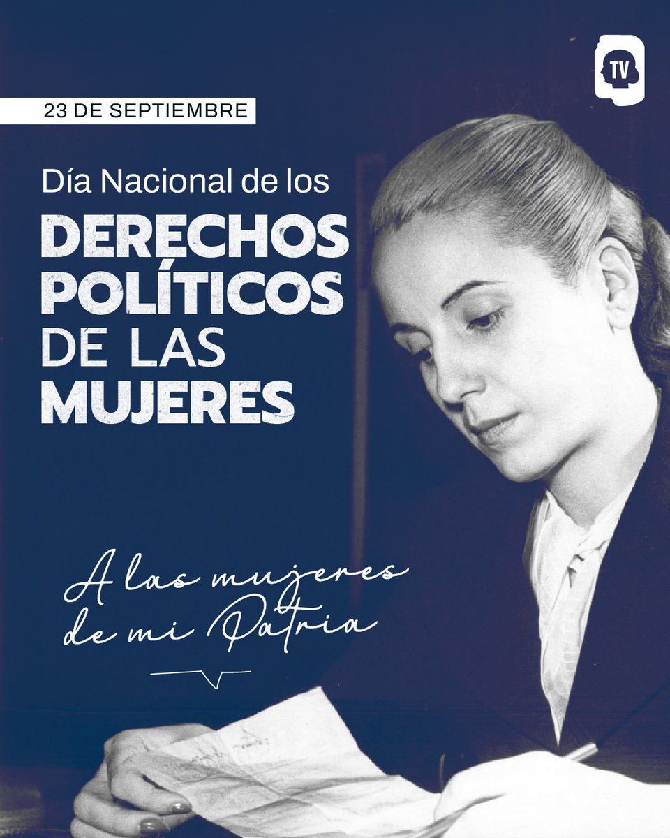 Hoy se cumplen 78 años de la promulgación de la ley de voto femenino. 🗳️ ✌🏻