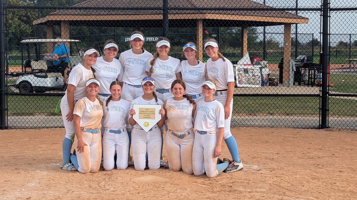 miley_dobbs's tweet photo. I'm so proud of my team @TForce2009 this weekend for taking 1st place at the LP4U Strike Put Cancer Power Pool tournament! We fought hard and it paid off! Our overall record was 5-1! I batted .504 with 10 hits, 5 SB, 8 PO, and a 1.0 FPCT! #uncommited2028 #Hardwork https://t.co/eGQhqENQ0v