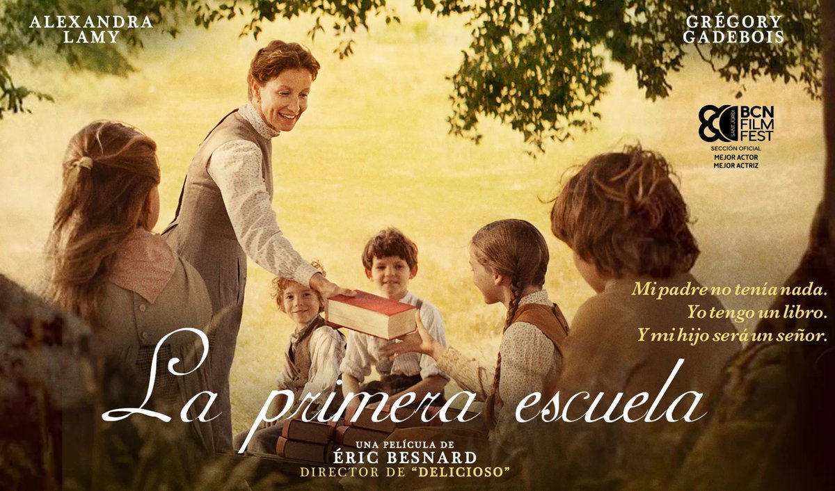 ¡No te la pierdas!

LA PRIMERA ESCUELA escrita y dirigida por Éric Besnard tiene en su reparto a Alexandra Lamy (LA HABITACIÓN DE LAS MARAVILLAS).

Apoyo #MEDIA 🇪🇺 de distribución.
Lanzamiento de <a href="/acontrafilms/">A Contracorriente</a>.

#LaPrimeraEscuela #EstrenosMEDIA