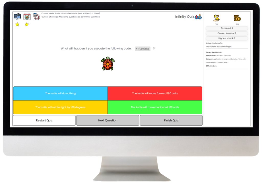 csuk_teacher's tweet image. &quot;To all the amazing UK computer science teachers: Keep lessons lively with short Infinity quizzes. They foster engagement and ease your workload, giving you more time for what truly matters—your wellbeing.&quot;
academy.csuk.io
#CSTeacher #GCSEComputerScience #caschat