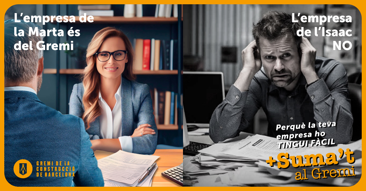 🔹 L’Isaac perd cada mes els nervis i les hores omplint paperassa de la seva empresa

✅ El #Gremi té una gestoria laboral, fiscal i comptable que facilita els tràmits burocràtics 🚧

💪🏽No t’esperis a tenir un problema!

gremi-obres.org/feste-soci/