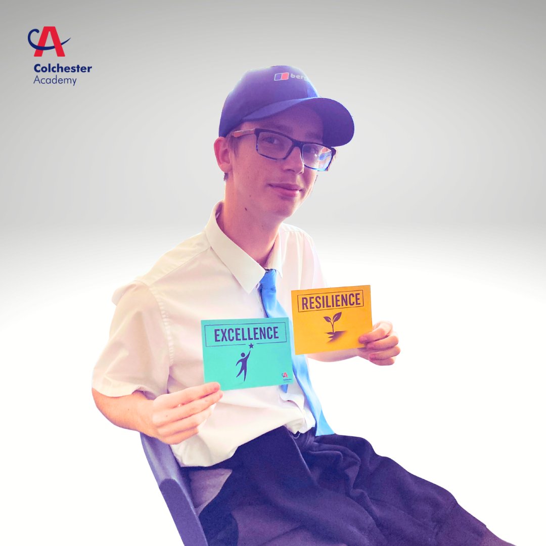 Our students are really enjoying our new values postcards! #resilience #excellence #respect