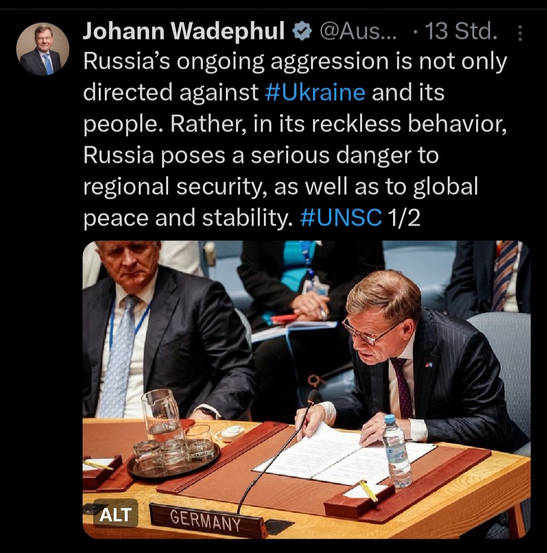 Im Außenministerium scheint es keine Arbeit zu geben.Oder sie wird nicht gefunden.
Der Russe wird nicht kommen! In 2014 musste er auch überredet und geholt werden.
Das bisschen Drohnen- und Luftraumtheater wird nicht ausreichen.
Aber am Ende wird addiert  und dann reicht's ;-)