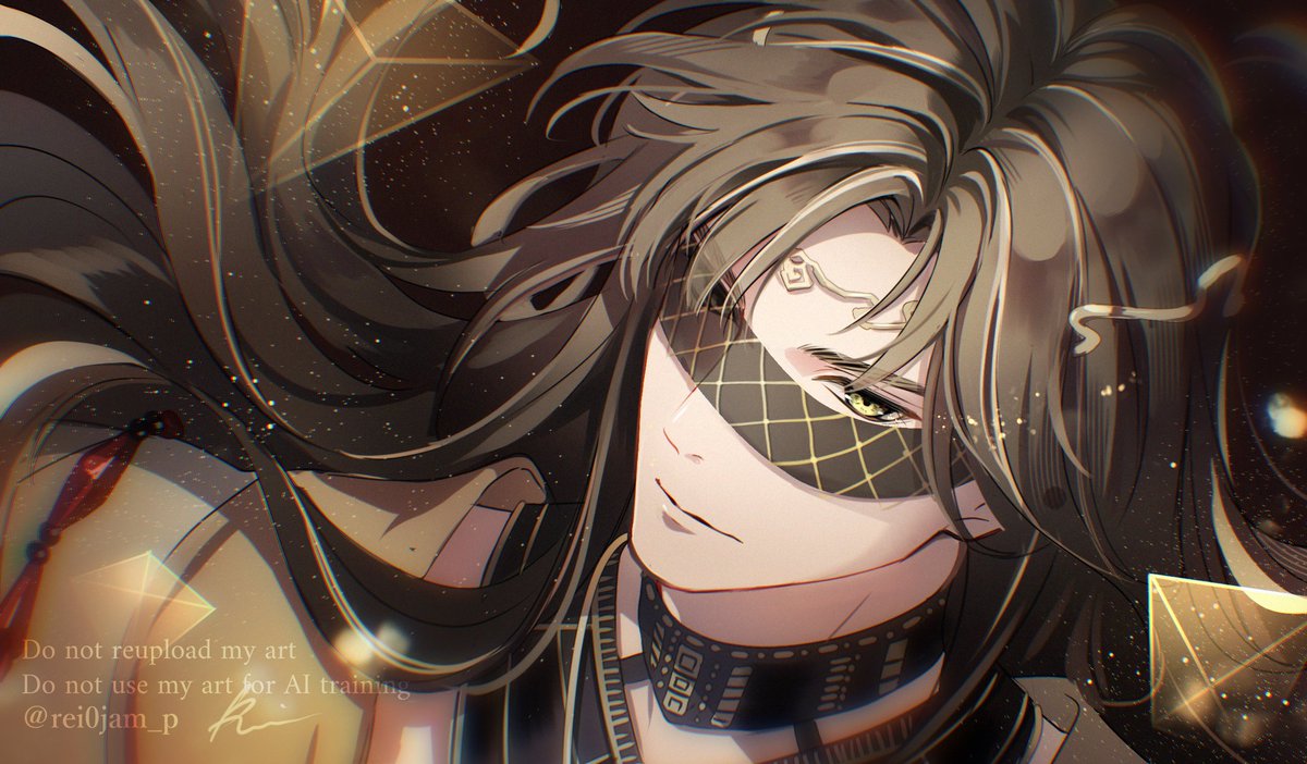 rei0jam_p's tweet image. 目隠しはずるいって～～～～
#恋と深空二次創作 #レイ