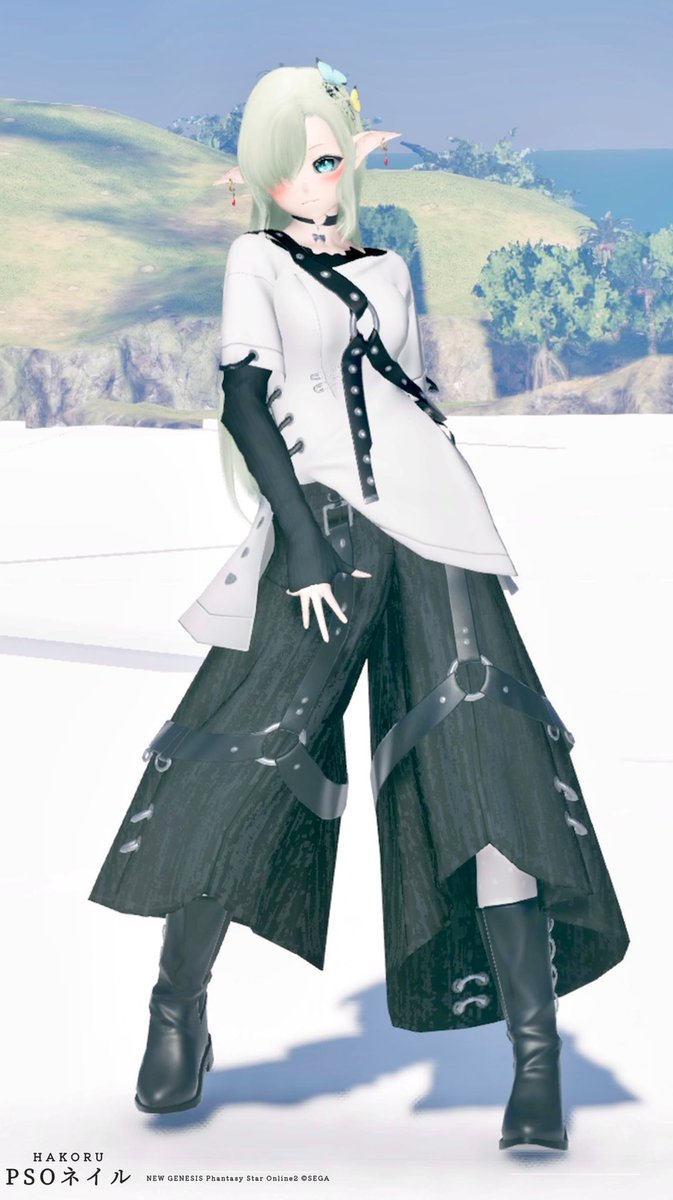 ruru_kmitnk's tweet image. ★PSO2NGS「パンクガーチT2[Se]」★
をモデルにしたネイルチップを作りました！
大きなベルトやピンが特徴的な、パンクロックモチーフの衣装ですね🧷⛓️
衣装のモデルさんは、とも(@tomoi_22222 )さまです🌻
#PSO2NGS 
#ネイルチップ